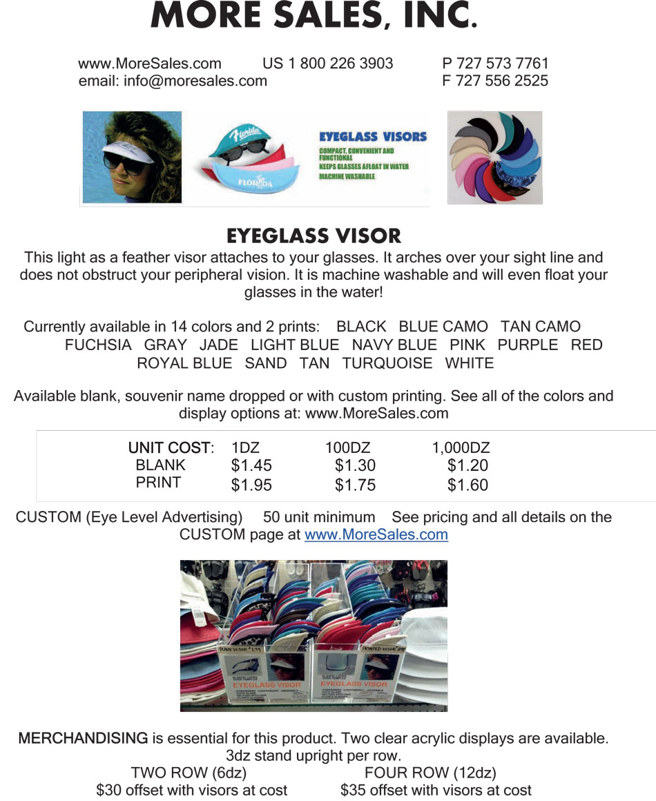 Eyeglass Visor Catalog