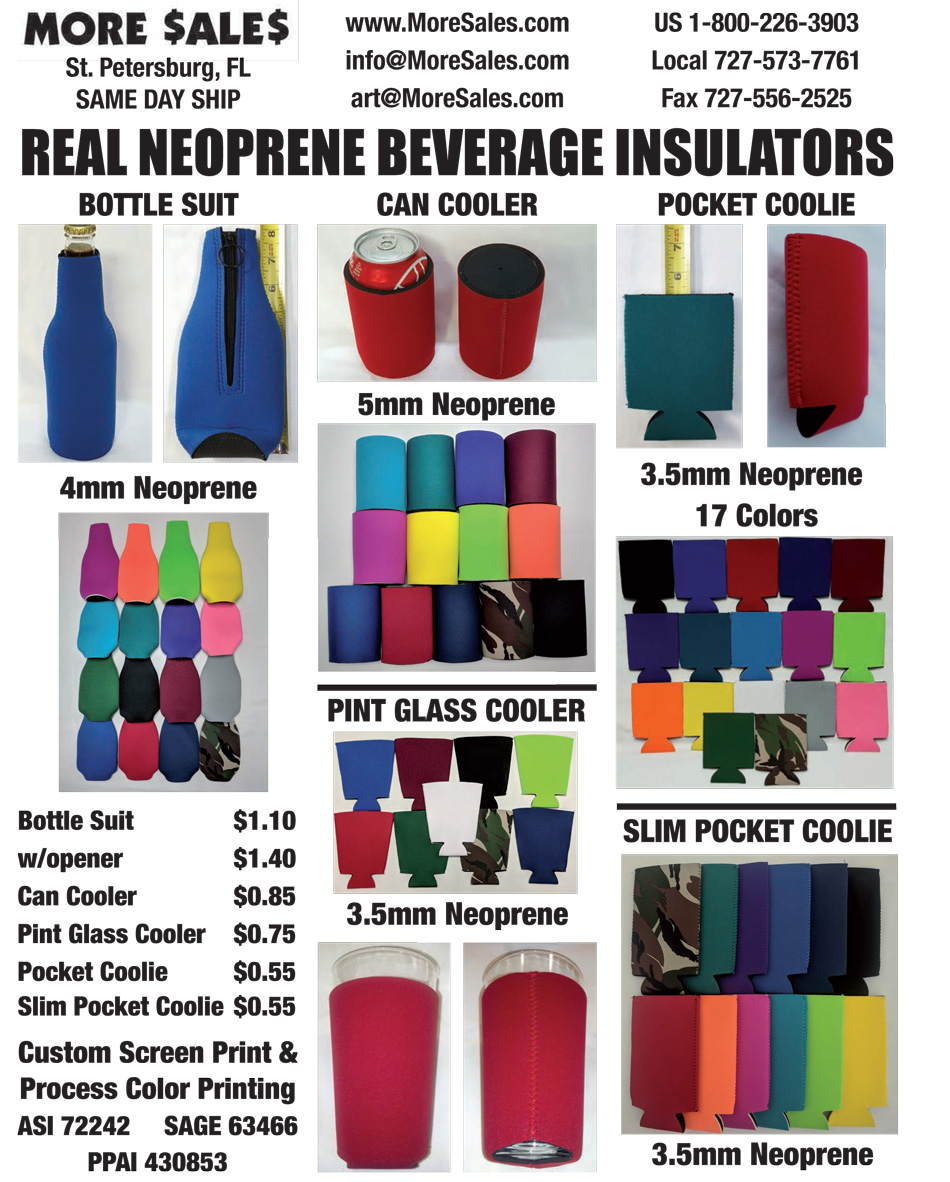 Real NeoPrene Beverage Insulators Catalog